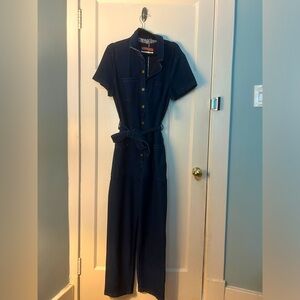 Denim anthro romper with tags on
